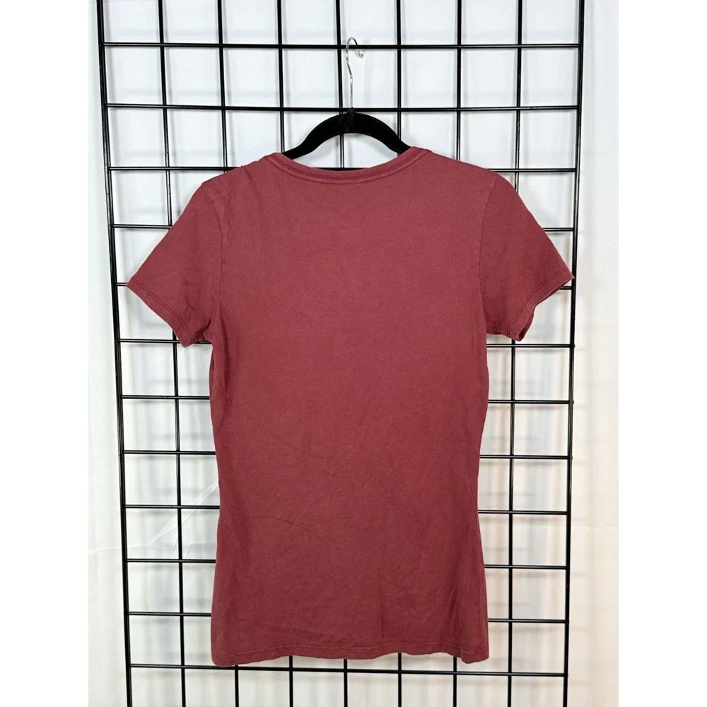 Nike NFL Washington Redskins V-Neck T-Shirt Women's S Maroon‎ Athleisure Retro